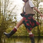Aigle x Rouje La botte à l'esprit country club avec finition en cuir