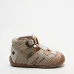 Sandales/nu Pieds Babybotte Gris Bout Rond