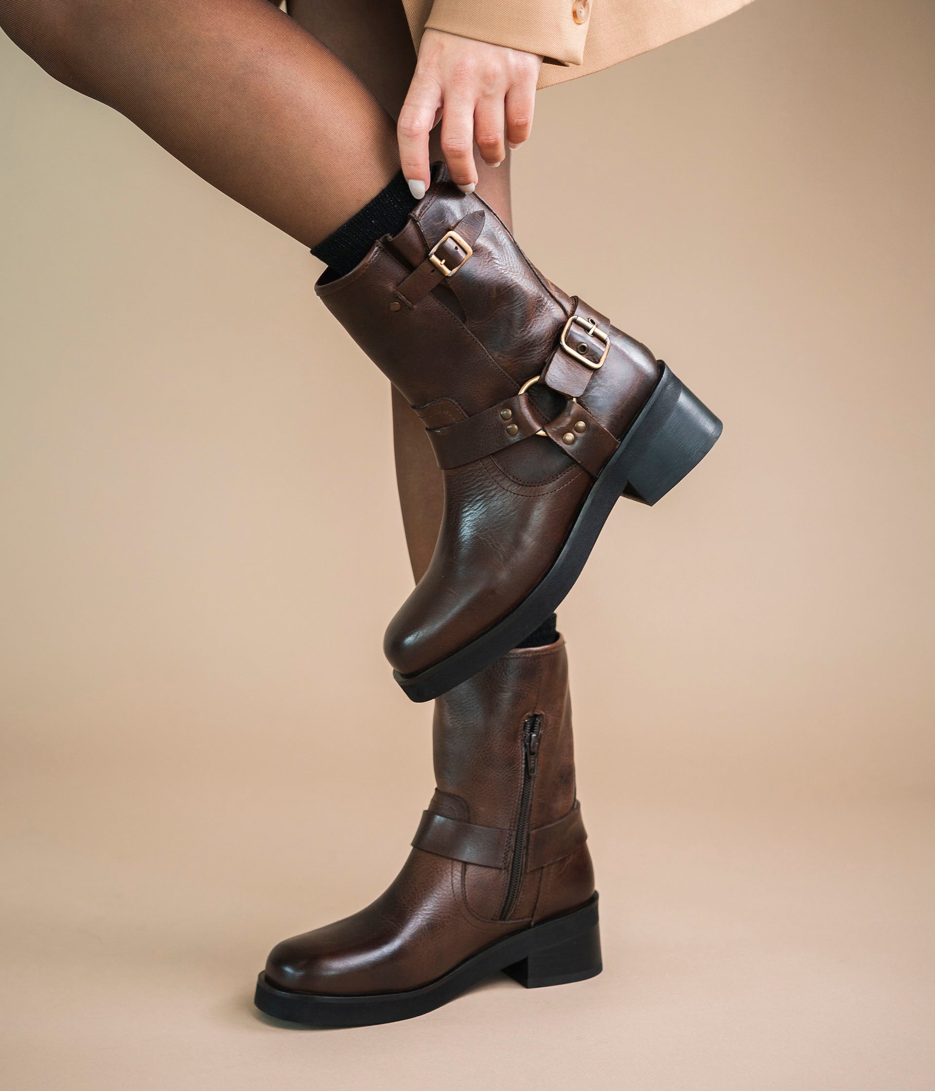 boots-marron-femme-015kqy-1.jpg Boots Selane marron – Image 1