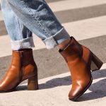 Boots à talon large et bout carré femme marron | GEMO