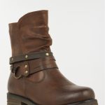 Bottines plates femme marron (36 41)