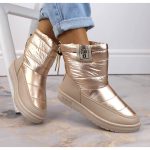 Bottes de neige femme beige métallisé isolées Big Star II274121
