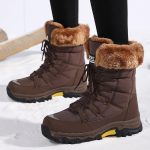 Bottes d'Hiver Femme Étanches : Bottines Fourrure, Randonnée Neige & Chaussures Montantes. Taille 40 | Leroy Merlin