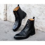 Derby boots homme à lacets Noir ENFIELD II GOMME CITY