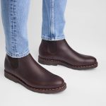 Tim chelsea boots homme cuir marron cousu norvégien chaussure luxe