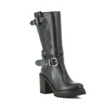 Botte à talon en cuir "Alissia"