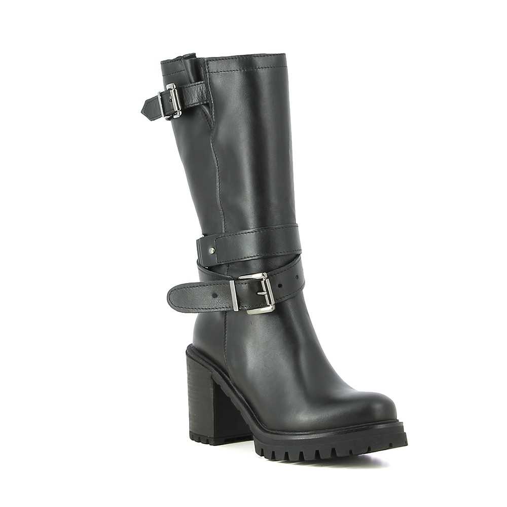botte-a-talon-701oqj-1.jpg Botte à talon en cuir "Alissia" – Image 1