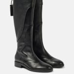 Bottes en cuir à pampilles
