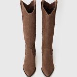 Anna Field by Zalando Bottes de cowboy / motard brown/marron foncé ZALANDO.FR