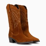 UTAH Bottes Cowboy brodées MARRON