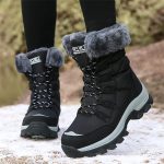 Bottes De Neige Femme – Fourrure Chaude, Imperméable, Antidérapantes, Doublure Polaire, Pointures 35 à 41, Pour Randonnée Et Hiver