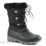 Achat chaussures Olang Femme Botte Pluie Neige, vente Olang PATTY 81 Noir Botte neige Apres ski Femme