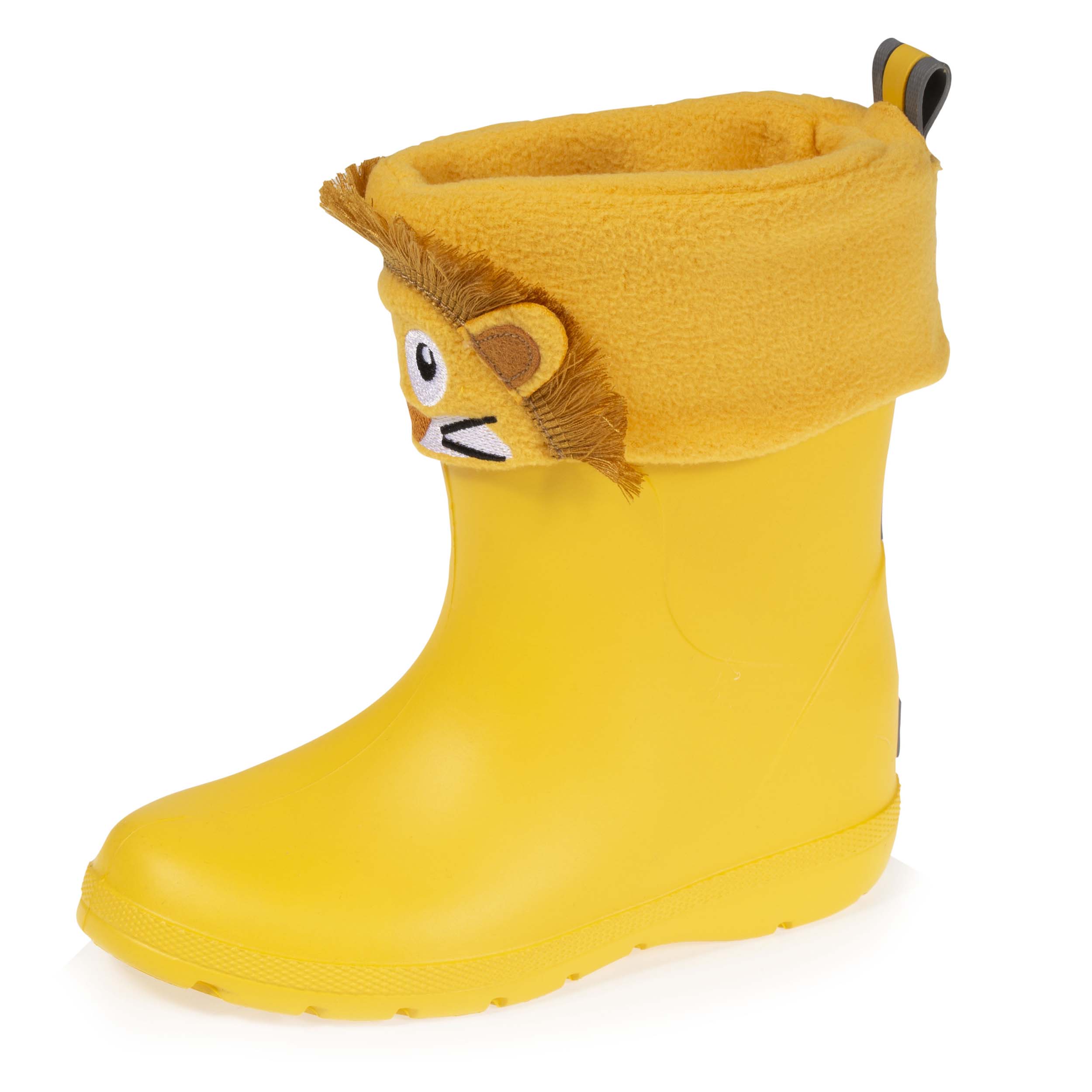 botte-de-pluie-garcon-083fot-1.jpg Bottes de pluie Enfant Jaune chaussette amovible Isotoner – Image 1
