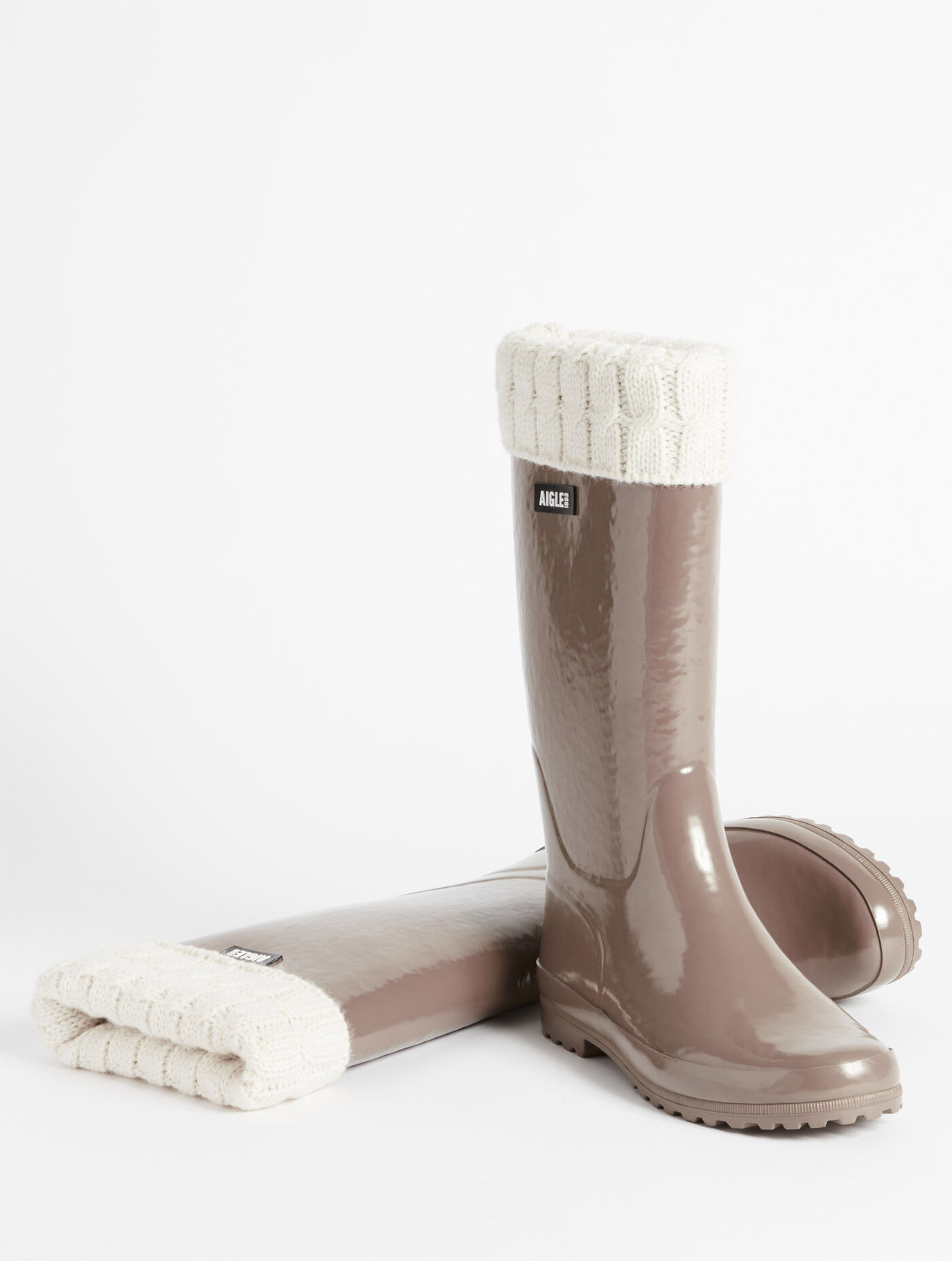 botte-fourree-femme-493sfj.jpg Botte de pluie Eliosa fourrée Multicolore femme | AIGLE – Image 1