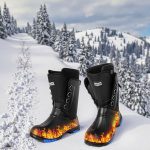 Bottes De Neige Homme – à Enfiler, Isolées Fourrure, Semelle épaisse Antidérapante, PVC