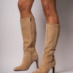 Olie Bottes en daim beige Shoes Catalleya et ses merveilles