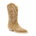 5217 Beige Bottes à Talons Femme Alpe