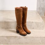 Bottes velours camel Zoé | Mellow Yellow Femme | Mellow Yellow