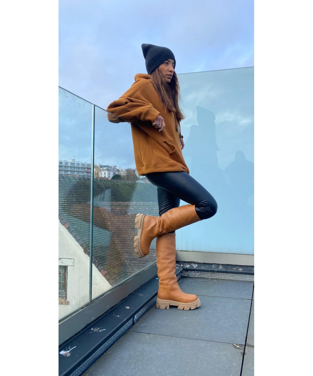 bottes-camel-817kzq-1.jpg Craquez sur la nouvelle botte rangers cuir grainé camel OSMOSE Shoes – Image 1