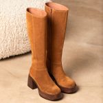 Bottes talon camel Alysea | Mellow Yellow Femme | Mellow Yellow