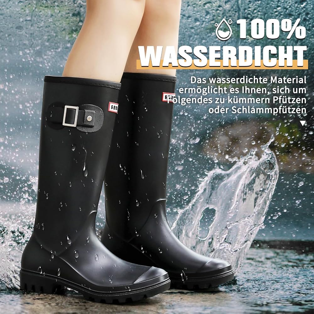 bottes-caoutchouc-femme-287vne-1.jpg Bottes Caoutchouc Femme, Original étanche Antidérapant Chaussures De Travail(Noir,36 EU) | Leroy Merlin – Image 1