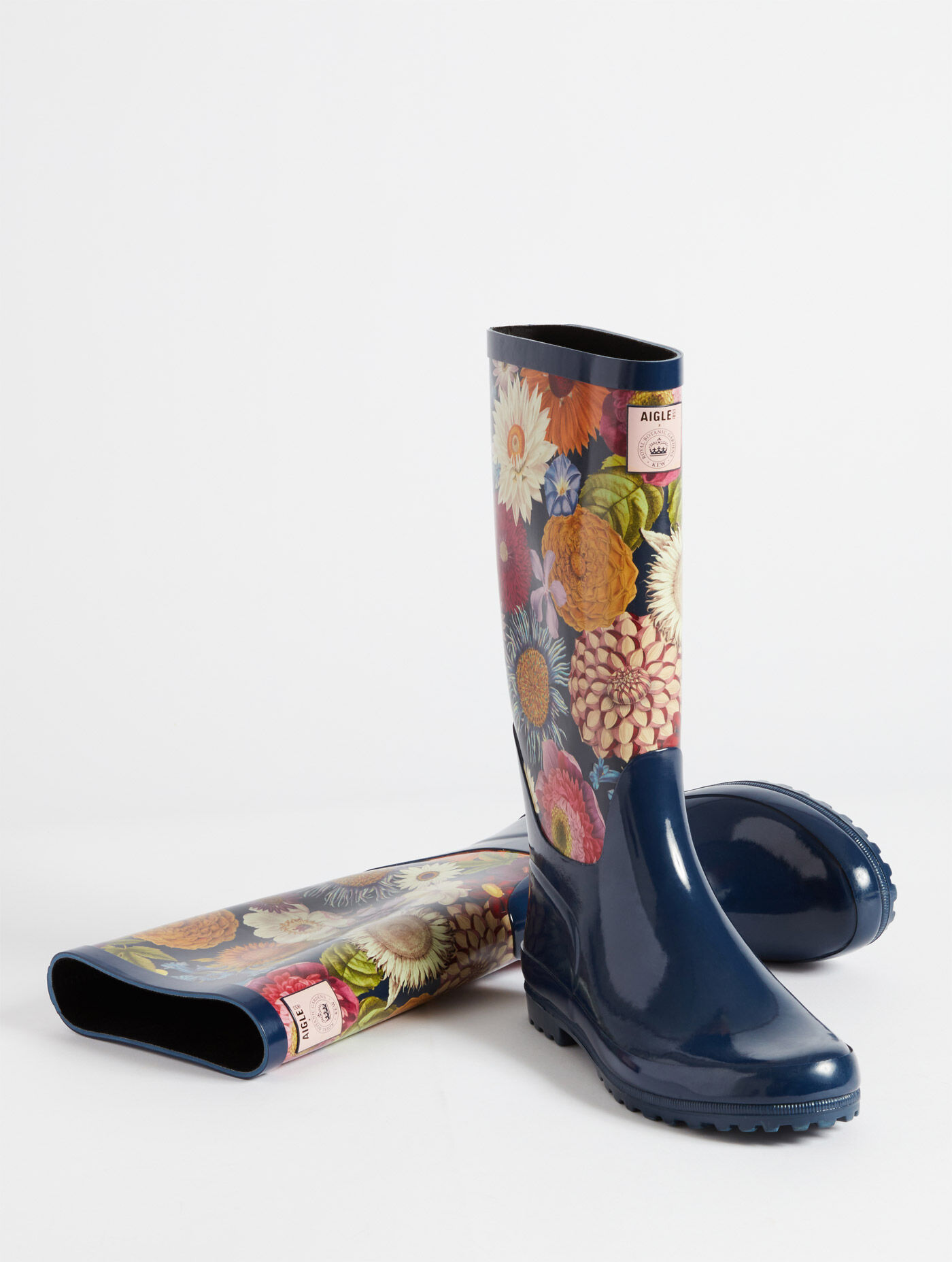 bottes-caoutchouc-femme-507enu-1.jpg Botte de pluie imprimée Multicolore femme | AIGLE – Image 1