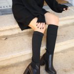 Bottes chaussettes noires Odette & Lulu