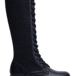 Bottes chaussettes à lacets noires Bohem'A