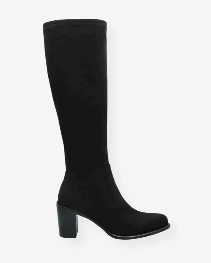 bottes-chaussettes-femme-805etd-1.jpg Bottes chaussettes Chic à talon de 7cm FILOU de ADIGE Stretch noir – Image 1