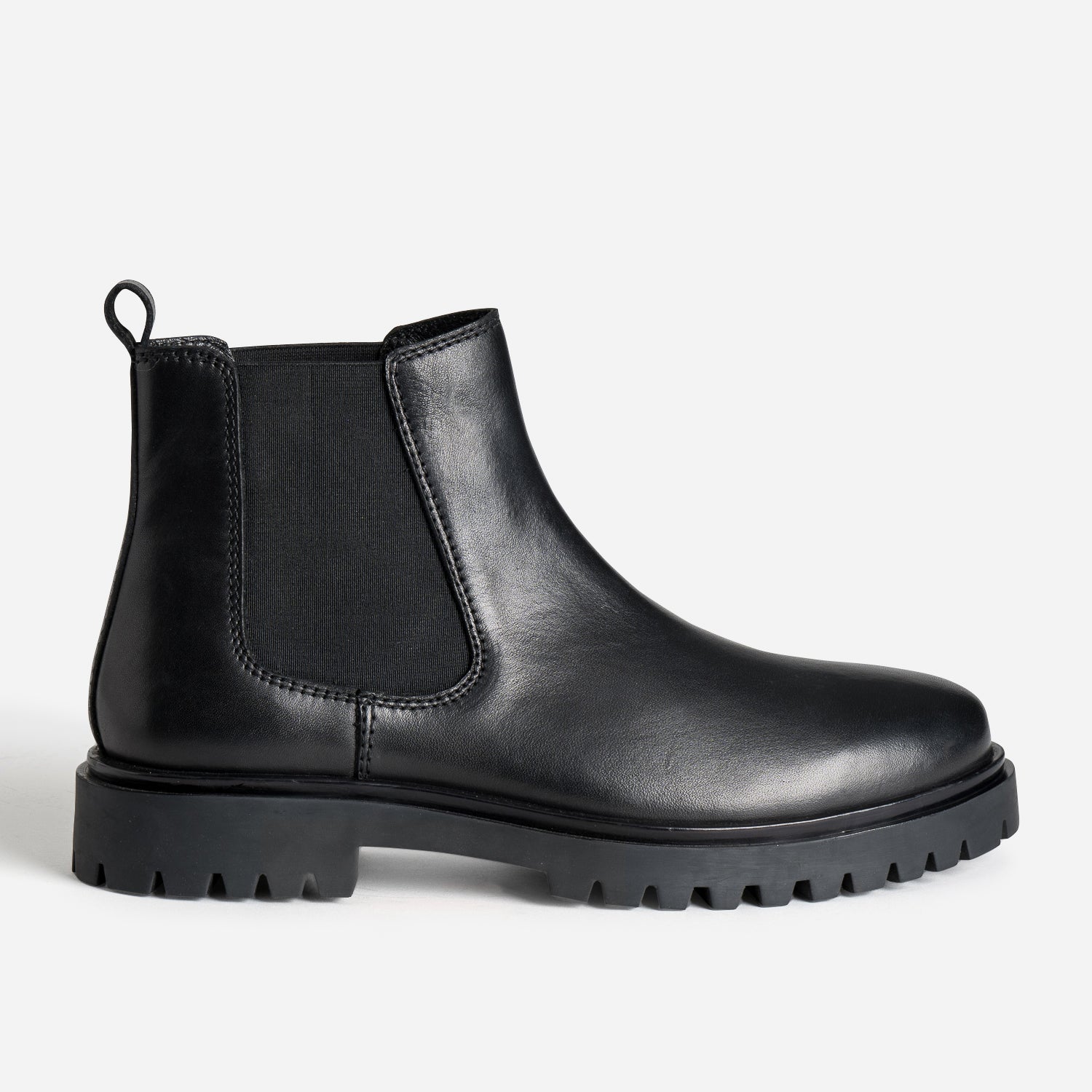 bottes-chelsea-179dwi-1.jpg Chelsea boots noir cuir semelle crantée – Image 1