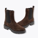 Boots chelsea en cuir Femme