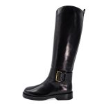 Botte luxe femme en cuir noir Sartore Scarpe
