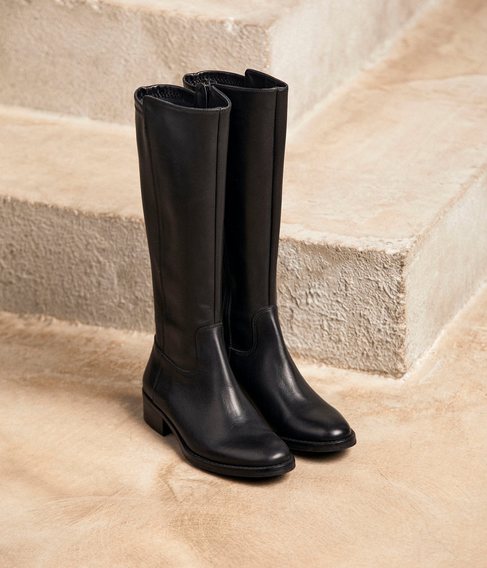 bottes-cuir-femme-784rpp-1.jpg Bottes cavalières cuir Bastiane | Mellow Yellow Femme | Mellow Yellow – Image 1