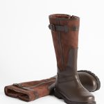 Botte professionnelle Gore Tex Inverss en cuir grainé et fourrée Marron homme | AIGLE