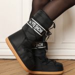 Bottes de neige noire "White Snow"