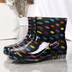 Générique Botte de Pluie Femme Bottes en Caoutchouc Femme Bottes Caoutchouc Femme Bottine Pluie Pvc Chaussure Anti pluie Bottes Mollet ...