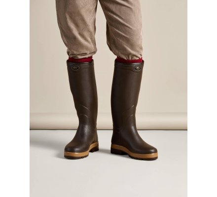 bottes-en-cuir-homme-916rsb-1.jpg Bottes homme doublée cuir marron Saint Hubert Héritage LE CH... 7667 – Image 1