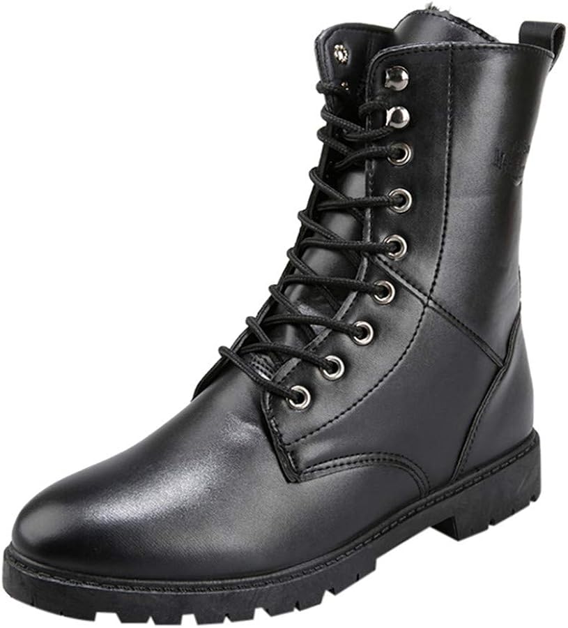 bottes-en-cuir-homme-999skb-1.jpg Susenstone Bottines Homme Cuir Mode Pas Cher Grand Taille Boots à Talon Plates Chelsea Bottes Hautes Automne Hiver Vintage Lacets Chaussure De ... – Image 1