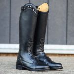 Bottes d'équitation en cuir Jaimy Larges Junior ...