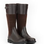 Bottes Femme Aigle Parfield Cuir Darkbrown