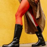 Bottes femme style cavalière dessus en cuir et brides fanta... noir | GEMO