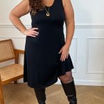 Bottes noires mollets larges – Loïcia