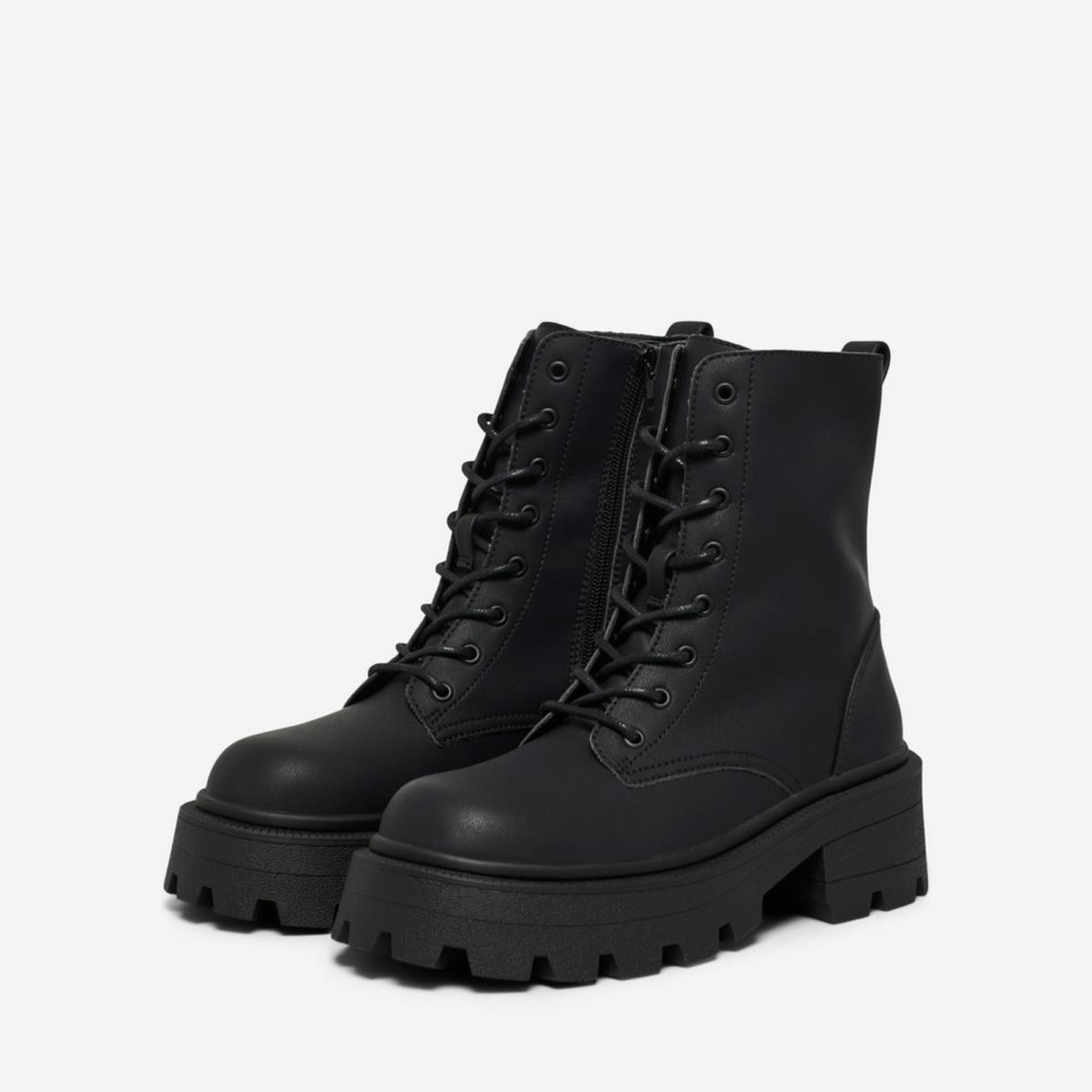 bottes-femmes-noires-805uhv-1.jpg Bottes femme Haut Bout rond noir Only | 3 SUISSES – Image 1