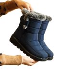 Chaussures Botte Femme Chaude Botte Femme Chaude Hiver Chaud En Peluche Genou Haute Bottes Femmes Confortable