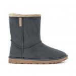Bottines fourrées femme et homme gris anthracite Jardin et Saisons