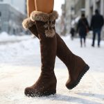 Bottes Longues Botte Hiver Haute Femme Bottes Hautes Pour Femmes, Hauteur Intérieure De Cm, Bottes Longues Super Hautes, Col Chaud En Fausse Fourrure, Bottes De Neige D'hiver, Bottes De Cuisse à Talon ...