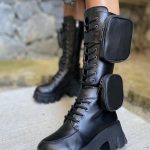 Bottes hautes femme côté femmes 2 pièces poche dét... – Grandado