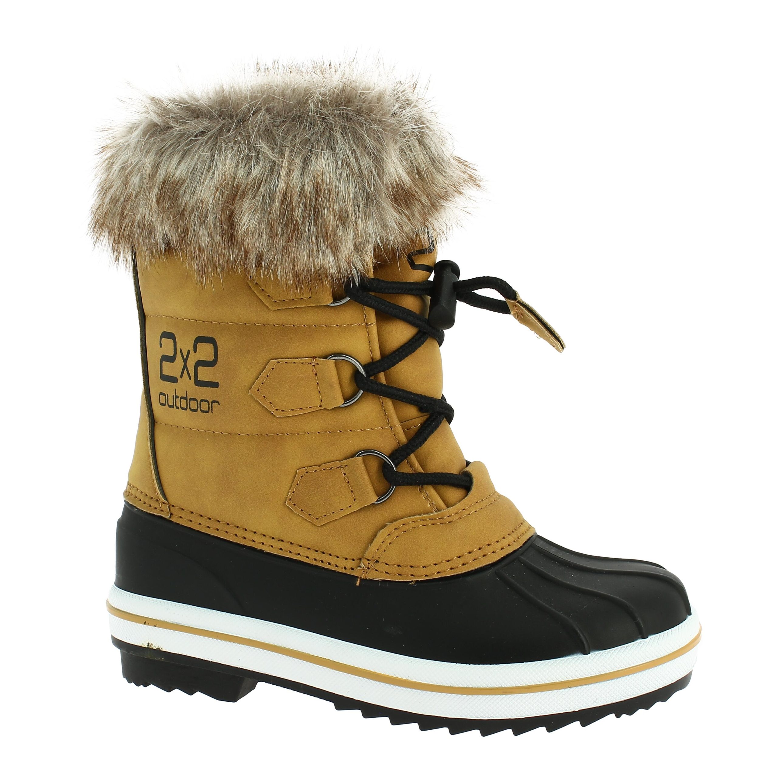 bottes-hiver-466eal-1.jpg BOTTES DE NEIGE CHAUDES DE Randonnée 2*2 JARAGUA MOUTARDE FEMME – Image 1
