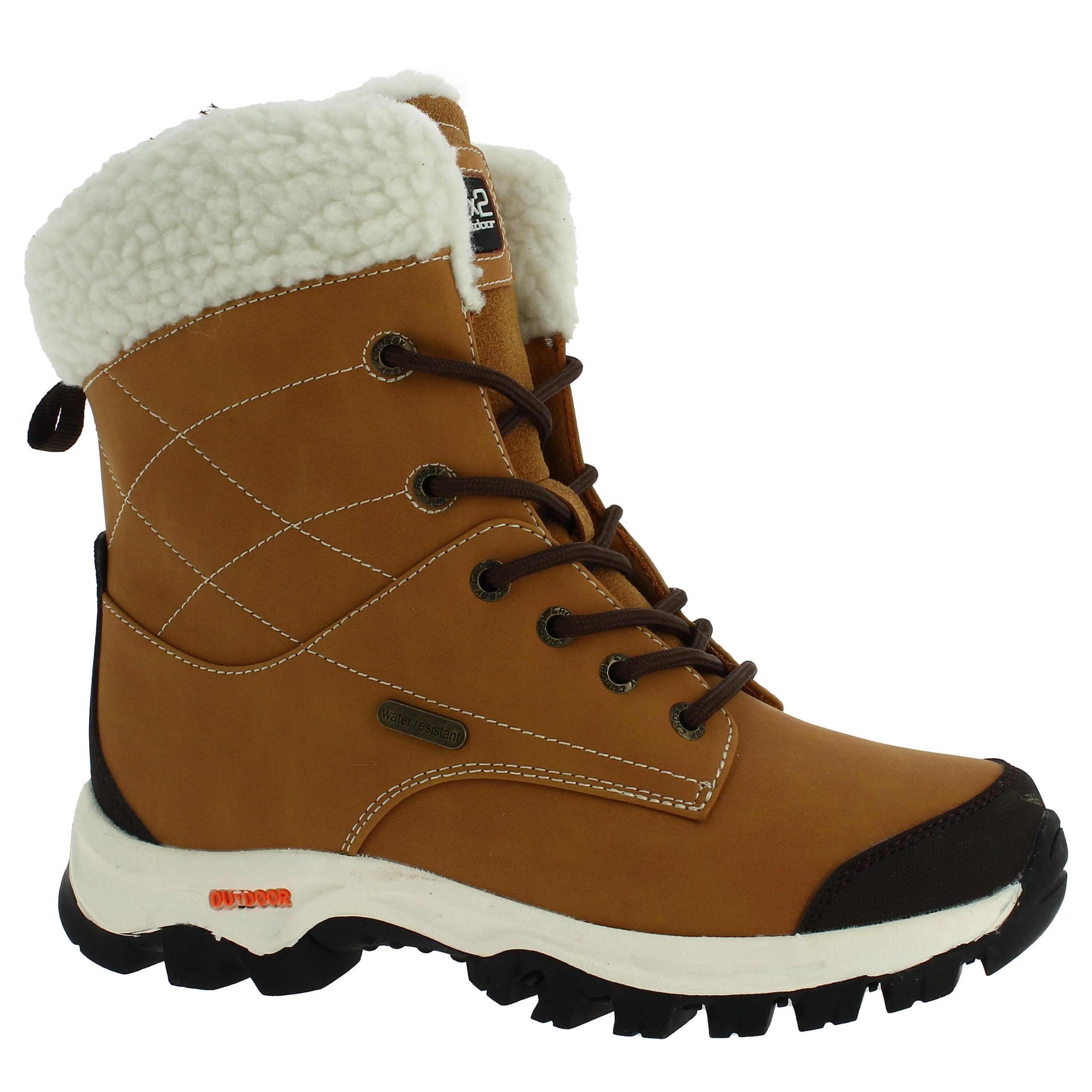 bottes-hiver-femme-683pns-1.jpg Botte imperméable de randonnée neige 2*2 DALLIA BEIGE Femme | Decathlon – Image 1