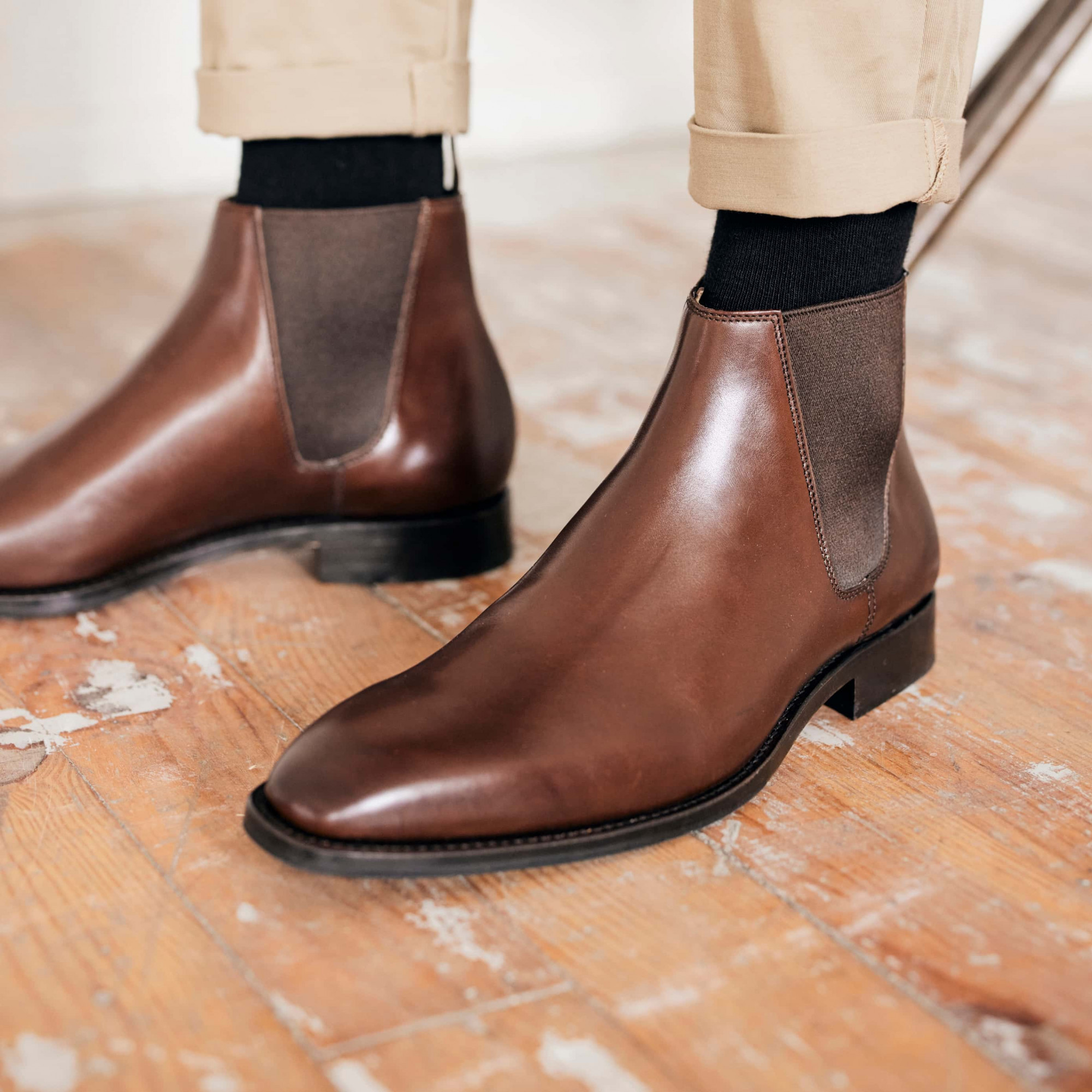 bottes-homme-cuir-960gbg-1.jpg Bottine Homme Smith cuir marron Maison Hardrige – Image 1